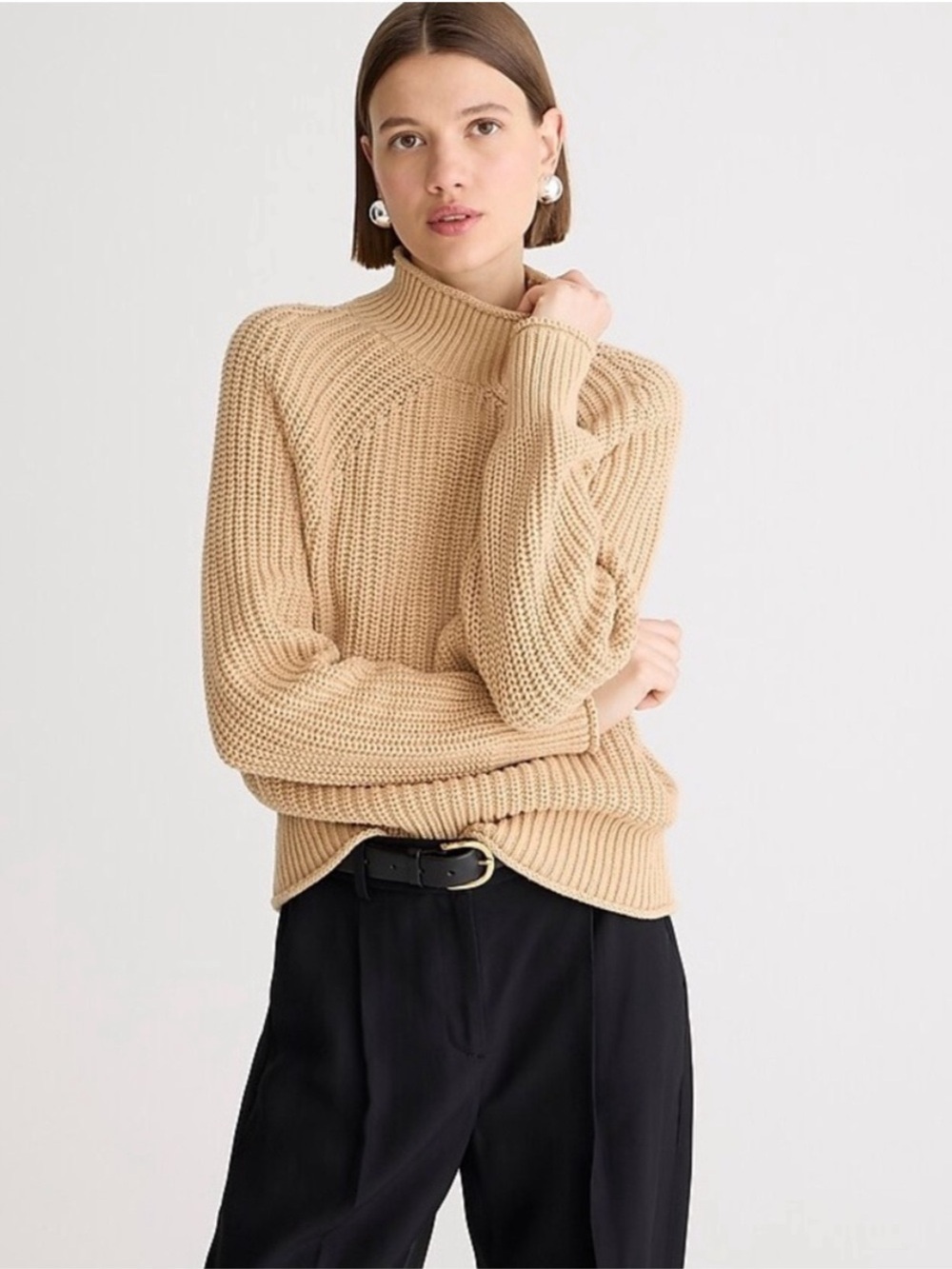 J. Crew Camel Rollneck